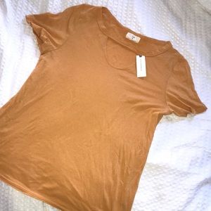 Anthropologie t.la Cutout Scoop-neck T-Shirt